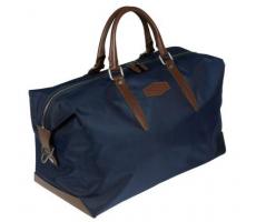 Дорожная сумка Jaguar Heritage Holdall, leather-Nylon, Blue-Brown